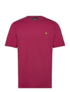 Plain T-Shirt Tops T-Kortærmet Skjorte Burgundy Lyle & Scott