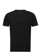 Panos Emporio Bamboo/Cotton Tee Crew Tops T-Kortærmet Skjorte Black Pa...