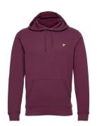 Pullover Hoodie Tops Sweatshirts & Hoodies Hoodies Pink Lyle & Scott