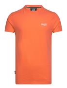 Essential Logo Emb Tee Tops T-Kortærmet Skjorte Orange Superdry