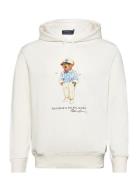 Graphic Fleece-Lsl-Sws Tops Sweatshirts & Hoodies Hoodies White Polo R...