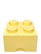 Lego Storage Brick 4 Home Kids Decor Storage Storage Boxes Yellow LEGO...
