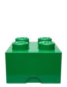 Lego Storage Brick 4 Home Kids Decor Storage Storage Boxes Black LEGO ...