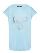 Hmldiez T-Shirt S/S Sport T-Kortærmet Skjorte Blue Hummel