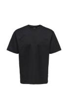 Onsfred Life Rlx Ss Tee Noos Tops T-Kortærmet Skjorte Black ONLY & SON...