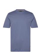 Thompson 01 Tops T-Kortærmet Skjorte Blue BOSS