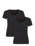 Twin T-Shirt Rn Tops T-Kortærmet Skjorte Black HUGO