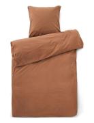 St Bed Linen 140X200/60X63 Cm Home Textiles Bedtextiles Bed Sets Brown...