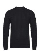 Slhryan Structure Crew Neck W Tops Knitwear Round Necks Black Selected...