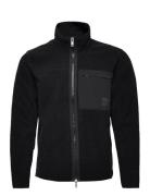 Maisaac Zipper Tops Sweatshirts & Hoodies Fleeces & Midlayers Black Ma...