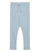 Rib Jersey Leggings W. String Bottoms Leggings Blue Copenhagen Colors