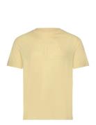 Reg Tonal Shield Ss T-Shirt Tops T-Kortærmet Skjorte Yellow GANT