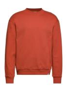Crew Sweatshirt Tops Sweatshirts & Hoodies Hoodies Orange Les Deux