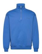 Crew Half-Zip Sweatshirt Tops Sweatshirts & Hoodies Sweatshirts Blue L...