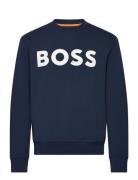 Webasiccrew Tops Sweatshirts & Hoodies Sweatshirts Blue BOSS