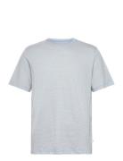 Narrow Striped Slub Tee - Gots/Vega Tops T-Kortærmet Skjorte Blue Know...