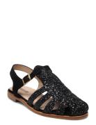 Sandals - Flat - Closed Toe - Op Flade Sandaler Black ANGULUS