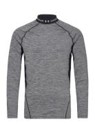 Ua Coldgear® Twist Mock Sport T-Langærmet Skjorte Grey Under Armour