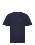 Slub Pocket T-Shirt Tops T-Kortærmet Skjorte Navy Penfield