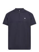 Ace Performance Zip Polo Sport T-Kortærmet Skjorte Navy Björn Borg