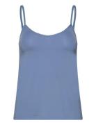 Strap Top Tops T-shirts & Tops Sleeveless Blue Rosemunde