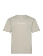 Hero Logo Comfort T-Shirt Tops T-Kortærmet Skjorte Beige Calvin Klein