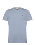 Slim Shield Ss T-Shirt Tops T-Kortærmet Skjorte Blue GANT