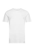 Brand Embroidery Tee S/S Tops T-Kortærmet Skjorte White Lindbergh
