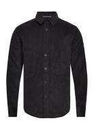 Reg Fit Corduroy Shirt Tops Shirts Casual Black Calvin Klein Jeans