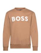 Soleri 02 Tops Sweatshirts & Hoodies Sweatshirts Beige BOSS