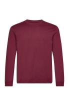 Basic Longsleeve T-Shirt Tops T-Langærmet Skjorte Burgundy Tom Tailor