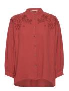 Danielle Shirt Tops Shirts Long-sleeved Red ODD MOLLY