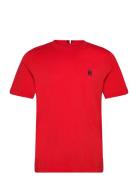 Monogram Imd Tee Tops T-Kortærmet Skjorte Red Tommy Hilfiger