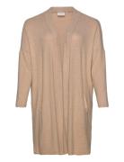 Wa-Sim Tops Knitwear Cardigans Beige Wasabiconcept