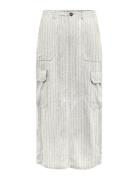Onlmalfy-Caro Linen Long Skirt Pnt Lang Nederdel White ONLY