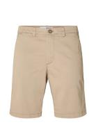 Slhslim-Miles Flex Shorts Noos Bottoms Shorts Chinos Shorts Beige Sele...