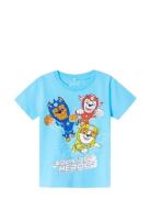 Nmmmanse Pawpatrol Ss Top Cplg Tops T-Kortærmet Skjorte Blue Name It