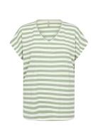 Sc-Kaiza Tops T-shirts & Tops Short-sleeved Green Soyaconcept