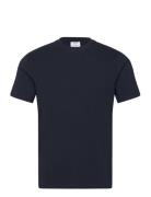 Stretch Cotton T-Shirt Tops T-Kortærmet Skjorte Navy Mango