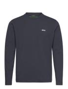 Tee Long Sport T-Langærmet Skjorte Navy BOSS