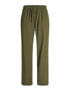 Jpstbill Jjwide Crinkle Jogger Pant Bottoms Trousers Casual Green Jack...