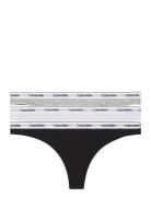 Thong 3Pk G-streng Undertøj Multi/patterned Calvin Klein