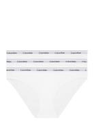 Bikini 3Pk Trusser, Tanga Briefs White Calvin Klein