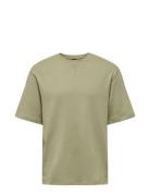 Onsmoab Life Rlx Ss Sweat Tops T-Kortærmet Skjorte Green ONLY & SONS