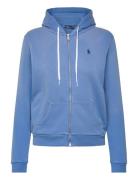 Cotton Fleece Full-Zip Hoodie Tops Sweatshirts & Hoodies Hoodies Blue ...