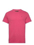 Watson Slub Tee Designers T-Kortærmet Skjorte Pink Morris