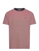 4-Col Oxford Regular Ss T-Shirt Tops T-Kortærmet Skjorte Pink GANT
