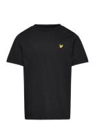 Plain T-Shirt Tops T-Kortærmet Skjorte Black Lyle & Scott