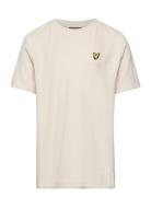 Towelling T-Shirt Tops T-Kortærmet Skjorte Cream Lyle & Scott