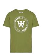 Ola Tirewall T-Shirt Gots Tops T-Kortærmet Skjorte Green Double A By W...